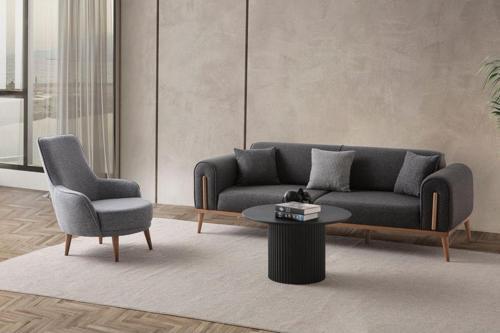 Riva 3+1 Koltuk Takımı Antrasit