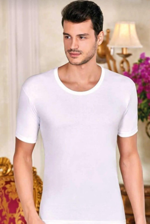 1002 ERKEK KISA KOL BİSİKLET YAKA ATLET 3 ADET