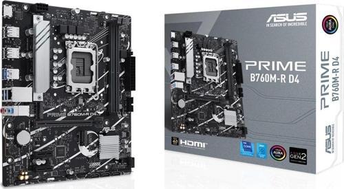 Prime B760M-R D4 İntel B760 Lga1700 Ddr4 5333 Hdmı 2X M2 Aura Rgb 2.5Gbit Lan Matx Anakart