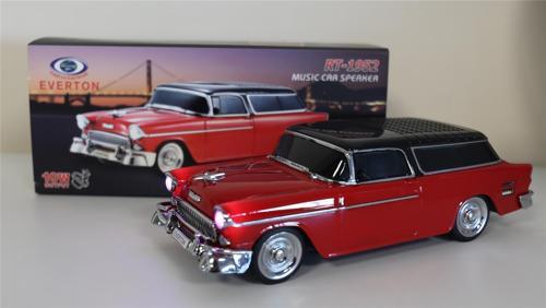 Rt-1952 Kırmızı Bluetooth Fm-Usb-Tf-Aux Şarjlı Nostaljik Radyo