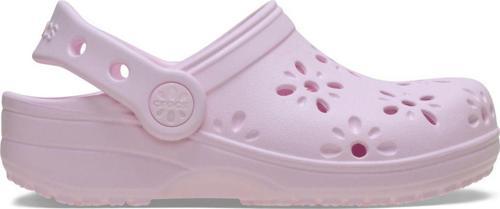 Classic Floral Cut Out Clog T Pembe Çocuk Terlik