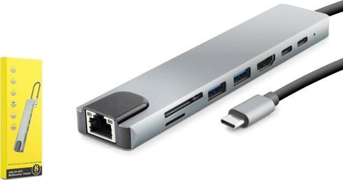 Hdx7841 Type-C To Hdtv Hdmi 4K 30Hz + Vga 2İn1 Gri