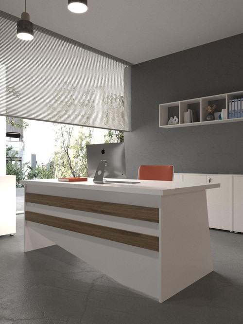 Festival Ofis Masası - OFİS-6-1-2-140X90 Beyaz - Ceviz
