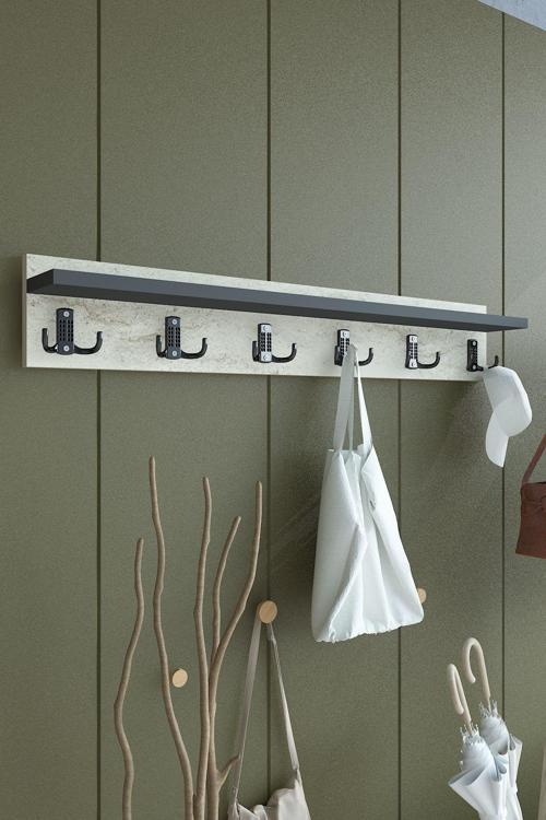Portmanto Duvar Askılığı Elbise Askılığı ASKI-006-8-4 - 80 cm