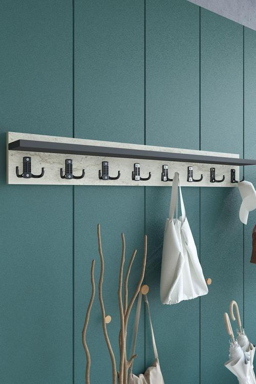Portmanto Duvar Askılığı Elbise Askılığı ASKI-008-8-4 - 90 cm
