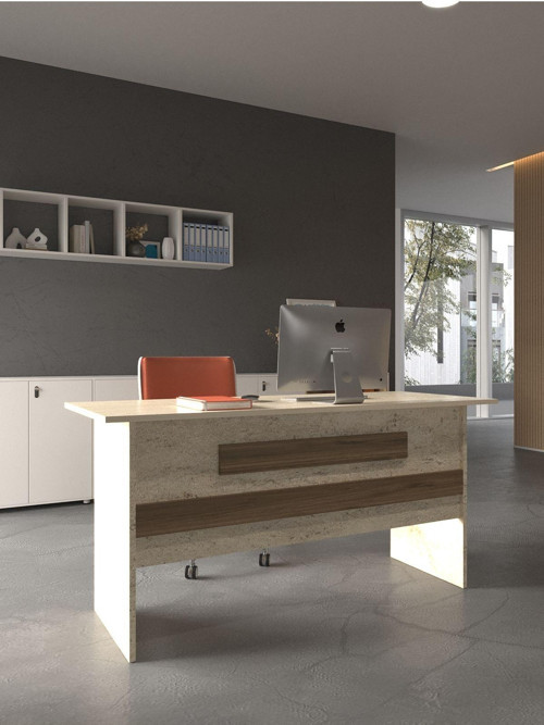 Festival Ofis Masası - OFİS-8-8-2-160X75 Beyaz - Ceviz