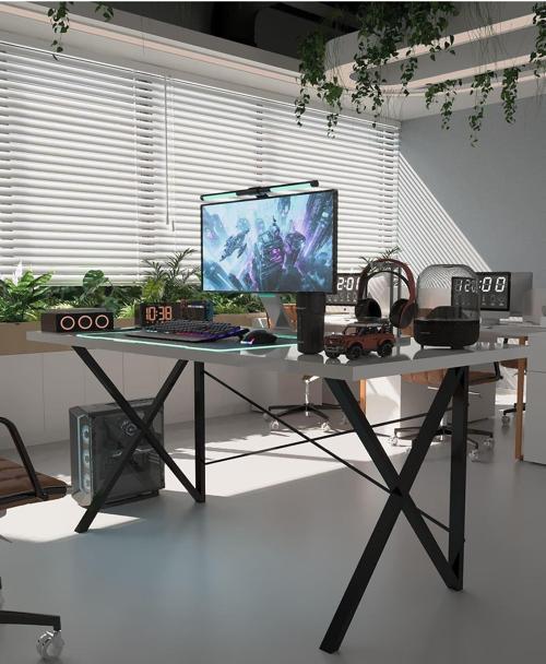 Profesyonel Ofis Masası OF75005-1-160 Beyaz 36 mm Kalınlık - 160 X 75 cm