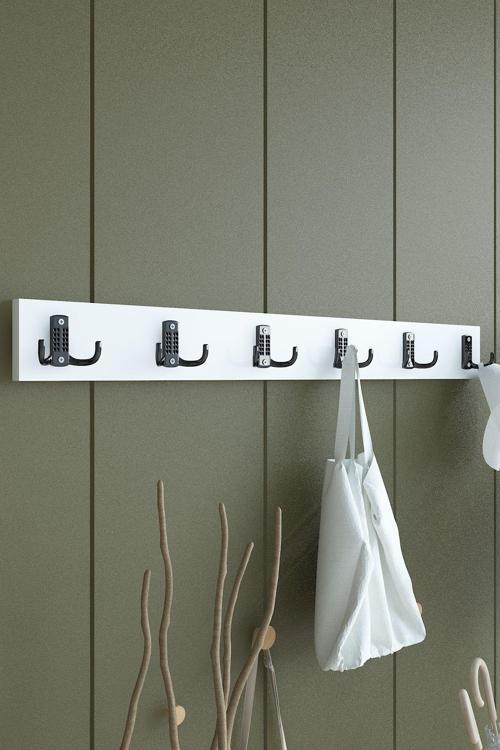Portmanto Duvar Askılığı Elbise Askılığı Beyaz ASKI-003-1 - 90 cm