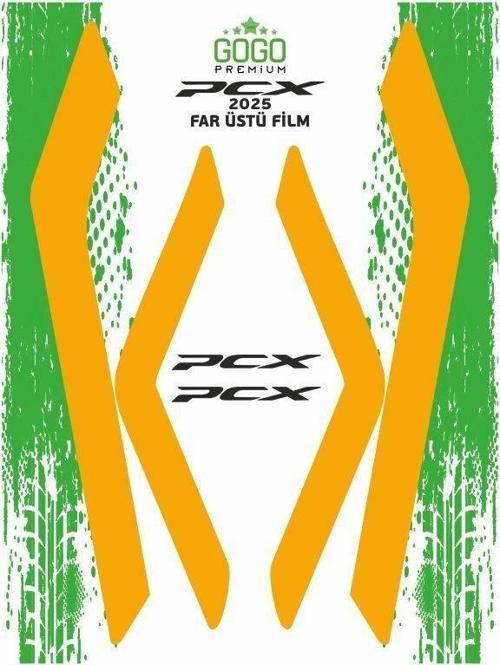 Far Üstü Film Turuncu Honda Pcx 125 2025