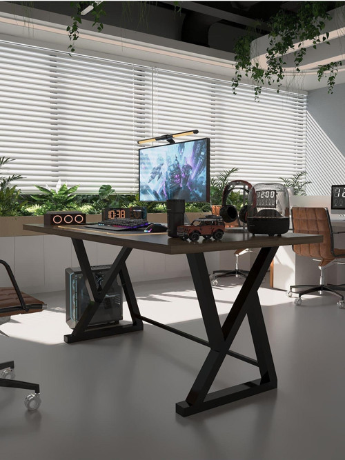 Profesyonel Ofis Masası OF46001-2-160 Ceviz 36 mm Kalınlık - 160 X 90 cm