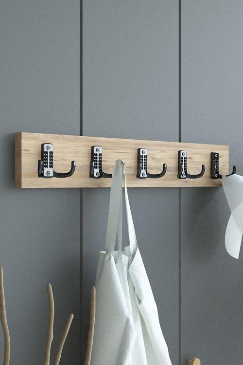 Portmanto Duvar Askılığı Elbise Askılığı A. Çam ASKI-001-6 - 75 cm