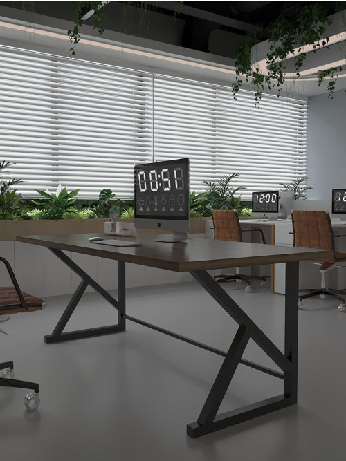 Profesyonel Ofis Masası OF46002-2-140 Ceviz 36 mm Kalınlık - 140 X 90 cm