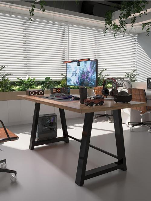 Profesyonel Ofis Masası OF46003-6-180 A.Çam 36 mm Kalınlık - 180 X 90 cm