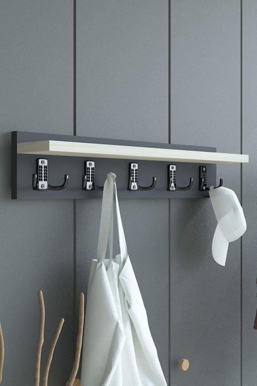 Portmanto Duvar Askılığı Elbise Askılığı ASKI-005-4-8 - 60 cm