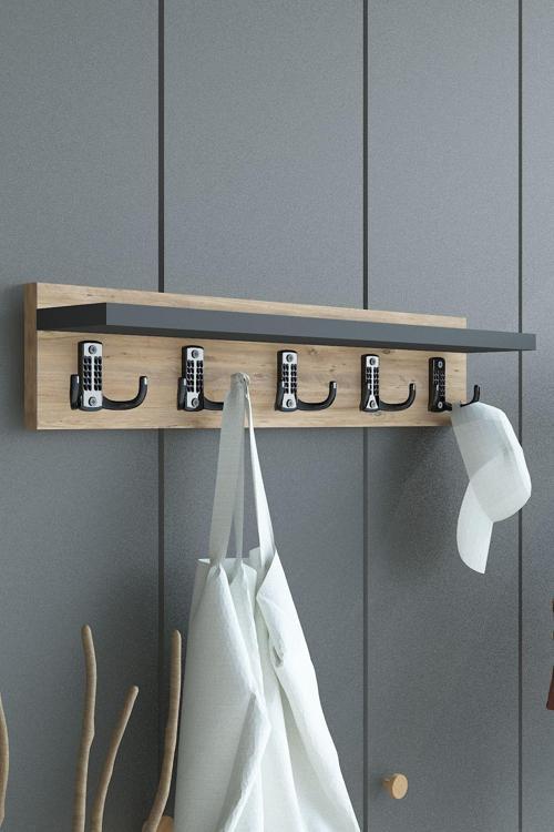 Portmanto Duvar Askılığı Elbise Askılığı ASKI-005-6-4 - 60 cm