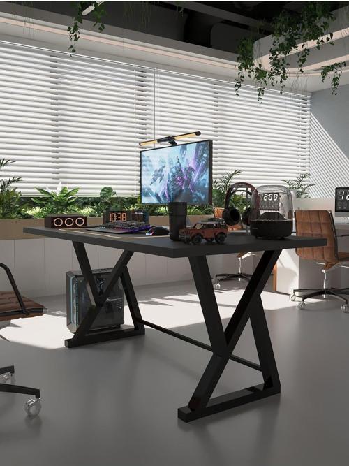Profesyonel Ofis Masası OF75001-4-180 Antrasit 36 mm Kalınlık - 180 X 75 cm