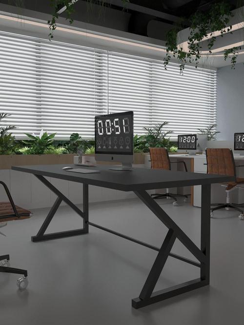 Profesyonel Ofis Masası OF75002-4-180 Antrasit 36 mm Kalınlık - 180 X 75 cm