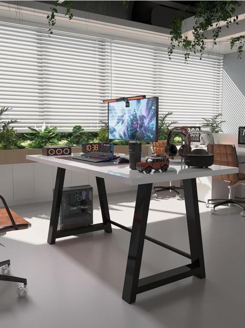 Profesyonel Ofis Masası OF75003-1-180 Beyaz 36 mm Kalınlık - 180 X 75 cm