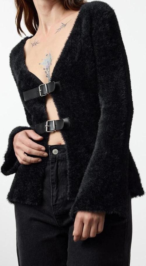 Kadın Modern Tarz Regular V Yaka Regular Triko Hırka