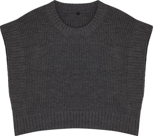 Stil Modern Kadın Crop Standart Kol Bisiklet Yaka Triko Süveter