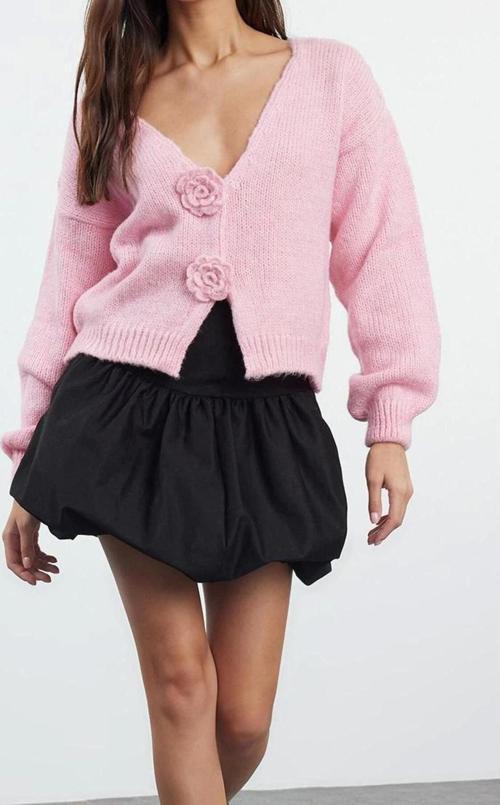 Kadın Modern Tarz Slim V Yaka Regular Triko Hırka