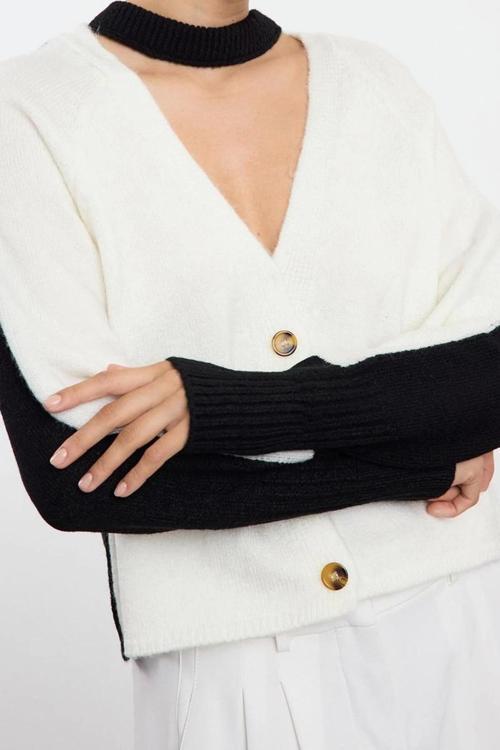 Kadın Modern Tarz Regular V Yaka Regular Triko Hırka