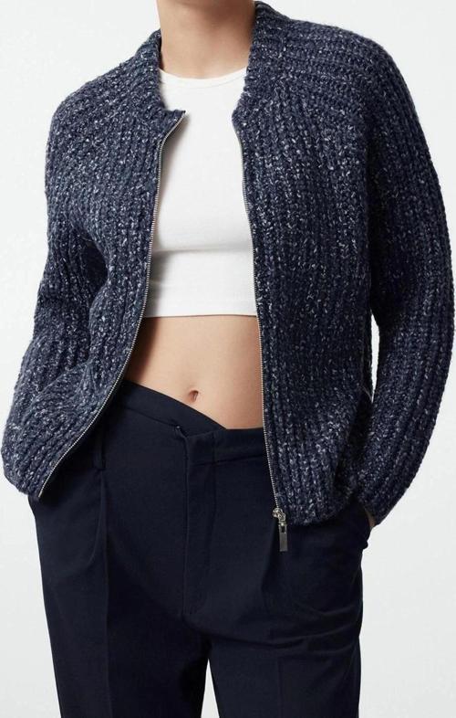 Kadın Modern Tarz Regular Bisiklet Yaka Regular Triko Hırka