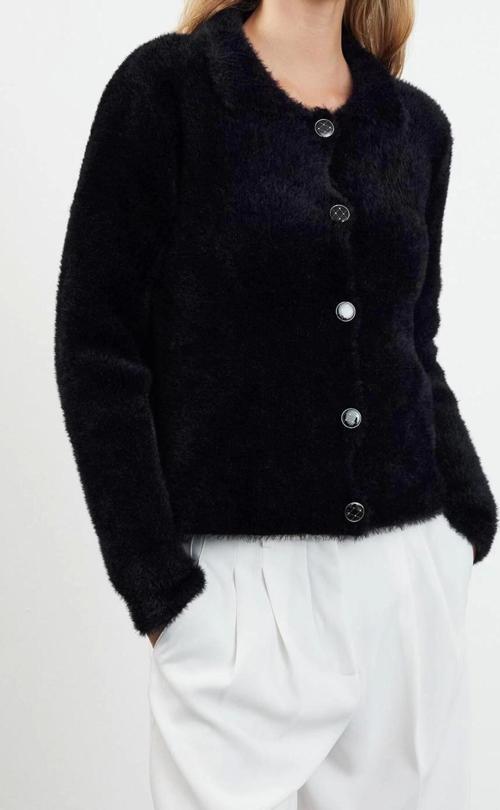 Kadın Modern Tarz Regular Polo Yaka Regular Triko Hırka