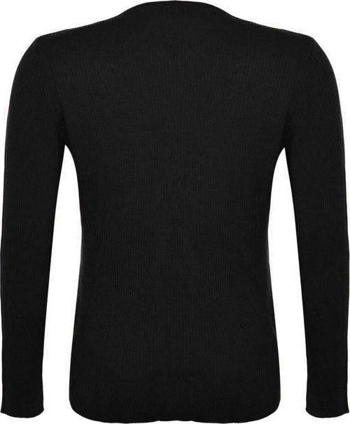 Stil Modern Kadın Regular Standart Kol V Yaka Büyük Beden Önü Düğüm Detaylı Triko Kazak