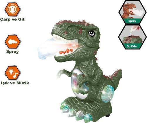 Minik Kaşiflere Özel: Işıklı, Müzikli, Buhar Çıkartan, Hareket Sensörlü Dinozor!