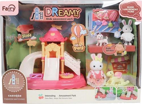 Kaydıraklı Eğlence: Bay Dreamy Tavşan Ailesi Parkı Seti