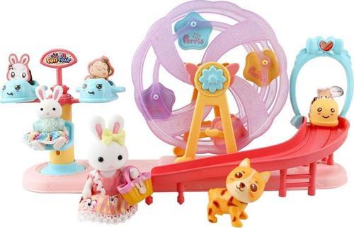 Sihirli Bir Dünya Bay Dreamy Tavşan Ailesi Eğlenceli Dönme Dolap Seti