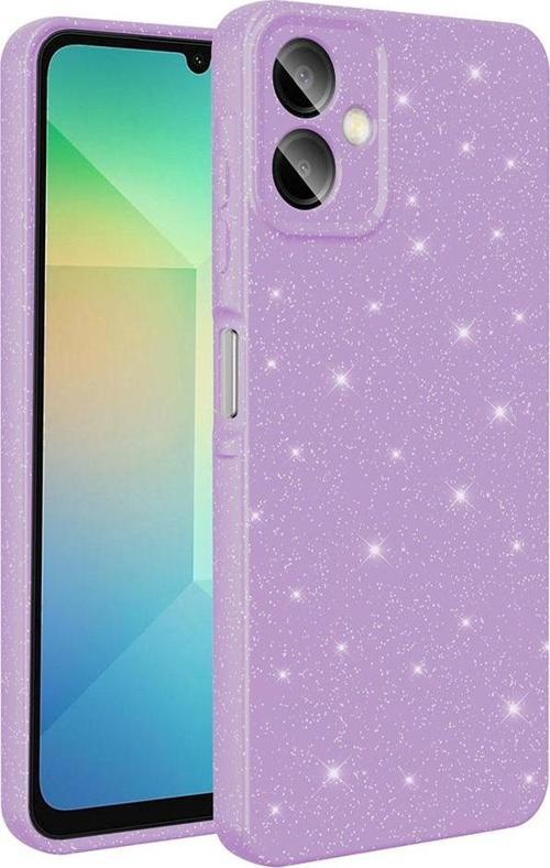 Galaxy A06 Kılıf Kamera Korumalı Simli Parıltılı Lüks Silikon