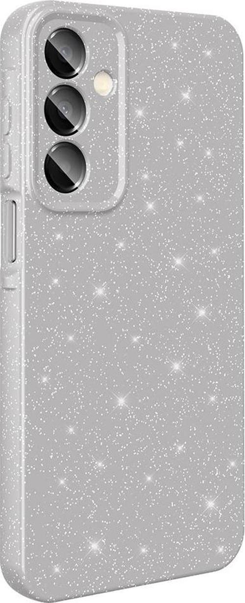 Galaxy A16 Kılıf Kamera Korumalı Simli Parıltılı Lüks Silikon