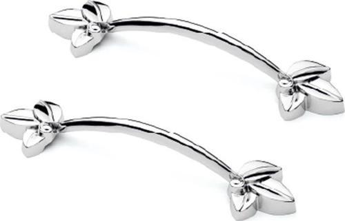 Defne Plastik Kulp Yonca Desenli Model 14 CM (2 Adet)  Gümüş
