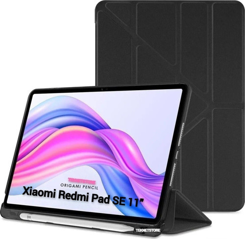 Xiaomi Redmi Pad Se 11 İnç Tablet Uyumlu Kılıf Katlanır Kalemlikli Standlı Uyku Modlu Akıllı Kapak