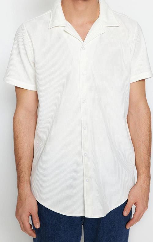 Moda Erkek Apaş Yaka Düz Desen Günlük Regular Fit Apaş Yaka Yazlık Gömlek