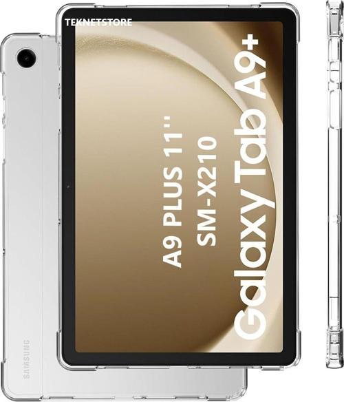 Samsung Galaxy Tab A9 Plus 11 Inç Tablet Uyumlu Silikon Kılıf Şeffaf Köşe Korumalı Sm-x210