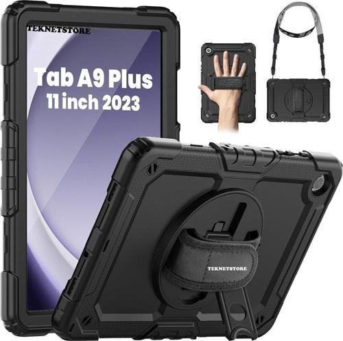 Samsung Galaxy Tab A9 Plus 11 Inç Tablet Uyumlu Sm-x210 Tablet Kılıfı Askılı Defender Yüksek Koruma