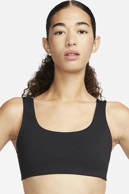 Dri Fit Alate All U Light-Support Sports Bra Hafif Destekli Hafif Astarlı U Yakalı Kadın Spor Sütyeni Siyah