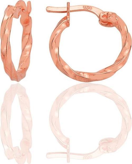 Gümüş rose 17 mm Şarnel Burgu Halka [barcode]