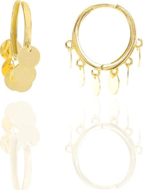 Gümüş altın yaldızlı pullu shakira halka küpe [barcode]