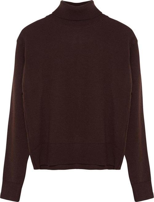 Stil Modern Kadın Regular Standart Kol Balıkçı Yaka Yünlü Couple Geniş Kalıp Triko Kazak