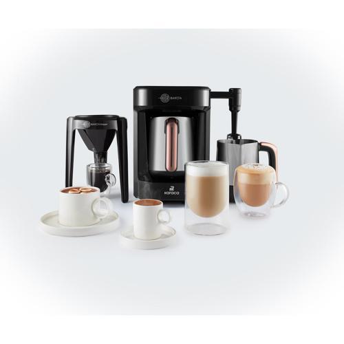 Hatır Barista Steel Latte ve Türk Kahve Makinesi Rosegold