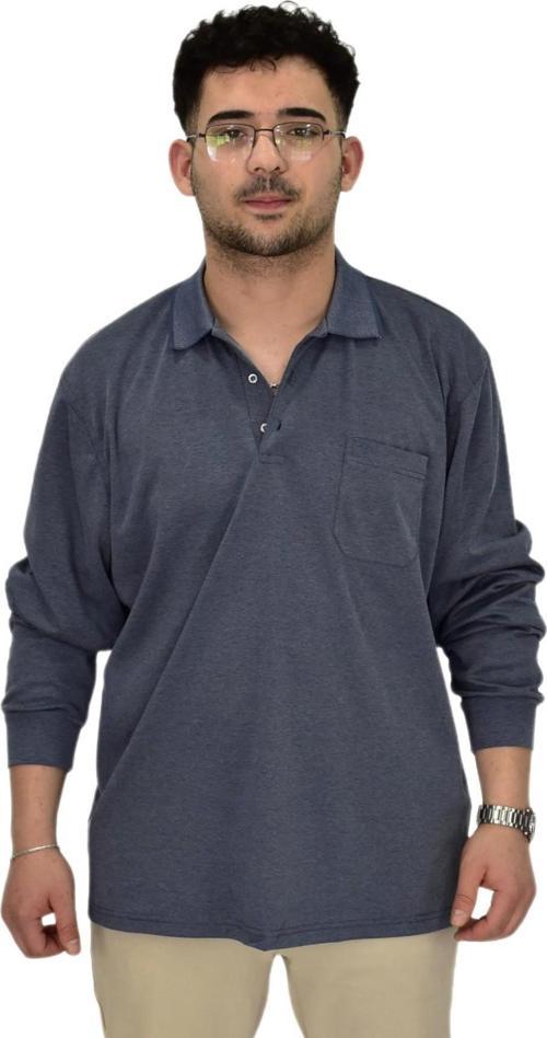 Erkek Büyük Beden Mevsimlik Polo Yaka Sweatshirt 1-6830 BGL-ST04415