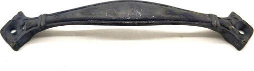 Antika Tarz Dekoratif Pirinç Deste Kapı Kulbu - 27x155 mm, Oksit