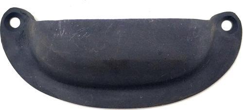 Antika Tarz Dekoratif Pirinç Düz Tas Kapı Kulbu - 37x87 mm, Oksit