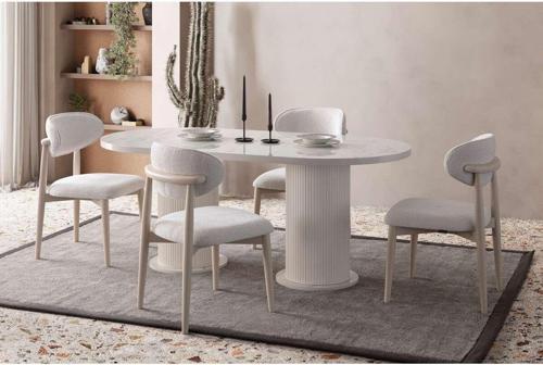 Cipollino Modern Yemek Masası  Takımı 6 Sandalye