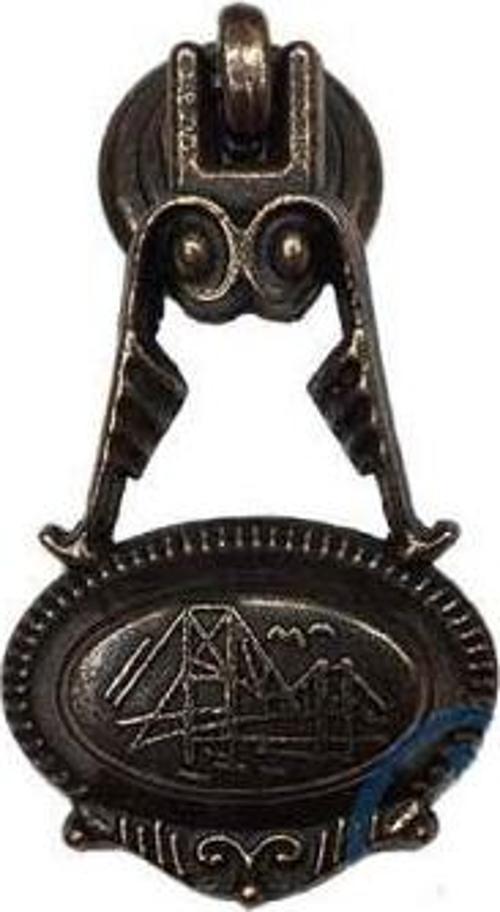 Dekoratif Zamak Sarkaç  Küçük  Kulp - 30x63mm, Eskitme, 1 Adet