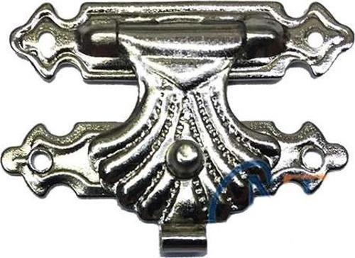 Kutu, Tavla Klipsi, Ön Kilidi No:3 - 33x24 Nikel, 1 Adet